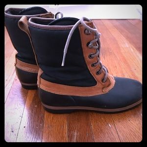 NOT FOR SALE Vintage Land’s End duck boots.